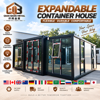 Livraison rapide, maison conteneur en acier galvanisé, maison à double aile de Chine, mini-maisons pour location de vacances