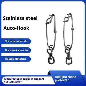 Stainless Steel Swivel Snap <b>Hook</b> Longline Branch Hanger High Strength Tuna <b>Clip</b> Fishing Float Decoy - Product Image 2
