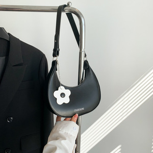 Borsa a Spalla <span class=keywords><strong>Chic</strong></span> e Alla Moda per Donna con Tracolla Singola, Chiusura a Cerniera, Colore Unico, Stile Dumpling, Portatile per Uso Quotidiano - Product Image 2
