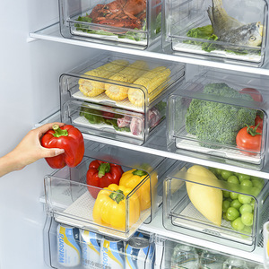 Boîtes de rangement pour réfrigérateur Deminhui, en plastique PET de qualité alimentaire avec couvercles, pour l'organisation du réfrigérateur - Product Image 4