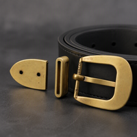 Boucles de ceinture pour hommes d'affaires, logo gravé sur mesure, alliage de zinc, métal résistant à la rouille, anti-rayures, pour ceinture en cuir