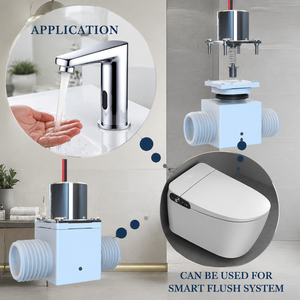 Válvula Solenoide Magnética Biestable de 3V 6V CC con Sensor Sin Contacto de Material ABS para Grifo de Cocina Doméstico Sanitario - Product Image 4