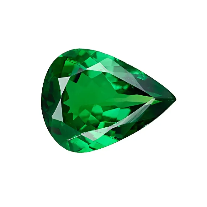 Groene Granaat Peer Geslepen Losse Semi Precious Gemstone Voor Sieraden Maken Gekalibreerd Gecertificeerde Groene Tsavorite Edelsteen