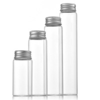 Pot transparent de stockage en verre vide de 100/200/300/400/500ml