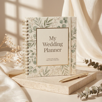 Carnet de planification de mariage A4 de luxe personnalisé avec couverture rigide et spirale, 8*10 pouces, organisateur et livre d'or de mariage, papier d'impression