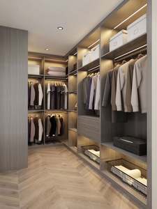 2024 Modern Walkin System Wooden Cloth <b>Wardrobe</b> Custom <b>Wardrobe</b> Bedroom Furniture Wood Walk in Closet - Product Image 4