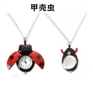 <span class=keywords><strong>Collana</strong></span> con Ciondolo Coccinella per Studentesse, Gioielli all'Ingrosso, Piccolo <span class=keywords><strong>Orologio</strong></span> da Tasca al Quarzo - Product Image 6