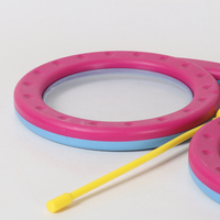 Glasses Drum Double-sided Drum Percussion Instrument Baby Children's Toy Drum Kindergarten Music Teaching AIDS