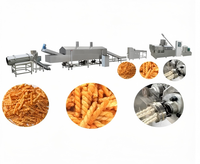 Frituurdeegtwist-extruder rijstcrackerlijn conservenlijn snackextruder multifunctionele automatische graanlijn voedselveilig