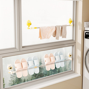 Porte-serviettes mural à ventouse pour salle de bain, design pliable, style moderne, en PP - Product Image 1