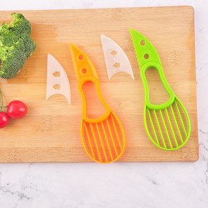 Utensilios de Cocina, Herramienta de Plástico Resistente <span class=keywords><strong>3</strong></span> en <span class=keywords><strong>1</strong></span>, Cortador de Aguacates, Descorazonador, Pelador de Frutas, Cortador de Mantequilla, Separador de Pulpa - Product Image 3