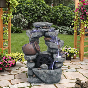 Interior/al aire libre rústico moderno de jarras de <span class=keywords><strong>fuente</strong></span> de agua con luces LED - Product Image 3