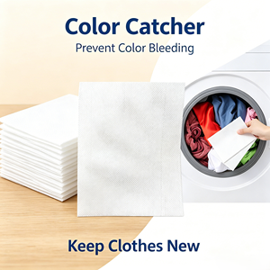 Feuilles anti-décoloration écologiques jetables en tissu non tissé pour <span class=keywords><strong>laver</strong></span> les vêtements en <span class=keywords><strong>machine</strong></span>, prévention des transferts de couleur <span class=keywords><strong>à</strong></span> plus de 80 % (inclus) - Product Image 2