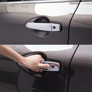 Garniture de couvercle de poignée de porte de voiture argentée pour <span class=keywords><strong>renault</strong></span> <span class=keywords><strong>kadjar</strong></span> 2015 2016 2017 2018 <span class=keywords><strong>2019</strong></span> <span class=keywords><strong>accessoires</strong></span> extérieurs décoration pièces de style - Product Image 4
