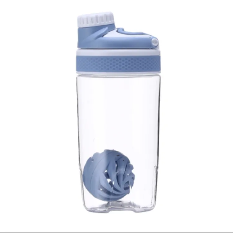 Plastik protein beslenme shake tozu fincan spor milkshake taşınabilir spor kupası