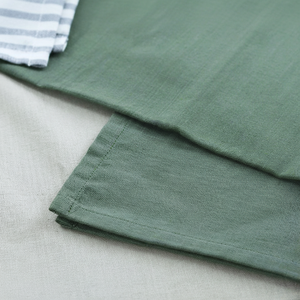 Vente en gros de torchons 100% coton à séchage rapide rayé tout en soie sérigraphié bas quantité minimale de commande Noël Golf tissé tissu recyclé - Product Image 1