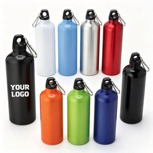 Bouteille d'eau en aluminium et acier inoxydable personnalisable avec logo pour promotion, cadeau, sport, extérieur - Product Image 1