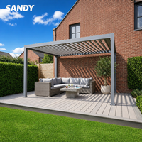 Pérgola Grande de Aluminio con Techo Bioclimático Motorizado para Espacios de Eventos o Cafeterías
