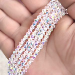 MOQ 1 Lotto Colori Misti Produttori Ingrosso Perline Bicono in Cristallo AB 2-8mm Perline Sciolte Sfuse <span class=keywords><strong>per</strong></span> Artigianato Fai da Te e Creazione di Gioielli - Product Image 2