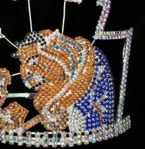 Belleza <span class=keywords><strong>bestia</strong></span> tema <span class=keywords><strong>corona</strong></span> Tiara princesa desfile <span class=keywords><strong>corona</strong></span> <span class=keywords><strong>de</strong></span> diamantes <span class=keywords><strong>de</strong></span> imitación - Product Image 4