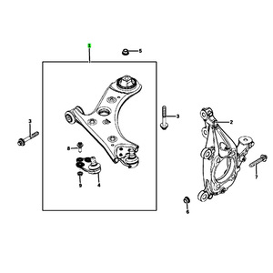 Brazo de Control Delantero para Jeep Renegade 68247999AA 68248000AA, Pieza de Repuesto para Sistema de Suspensión MacPherson - Product Image 4