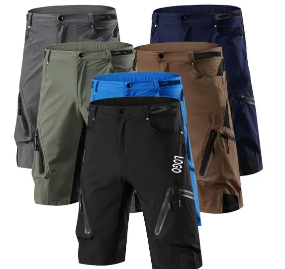 Commercio all'ingrosso della fabbrica degli uomini quick dry mountain bike shorts traspirante impermeabile MTB shorts personalizzare pantaloncini da ciclista