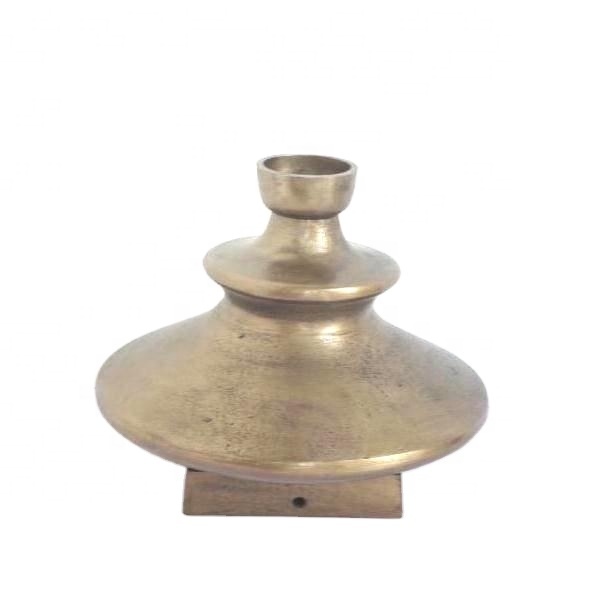 Antique Brass Finish Cast Aluminium Table Lamp with Double Cone Style Home Decorative with E26 Bulb Base Electric Wiring Rough
