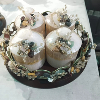 Luxe hars pottenset met textuurdesign en fruitmotief voor keuken decoratie, servies en vershoudend effect.