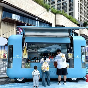 Chariot alimentaire mobile électrique en acier, nouvelle fabrication directe d'usine Zhenda, avec dimensions personnalisées pour les entreprises de restauration de rue en extérieur - Product Image 2