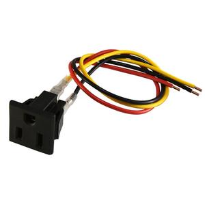 Kami 15A 125V AC 3Pin soket daya steker stopkontak soket daya dengan 3 buah kabel - Product Image 1