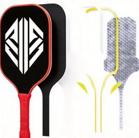 Raquette de pickleball en fibre de carbone thermoformée monobloc, noyau en nid d'abeille, face surdimensionnée, haute tolérance, équipements de pickleball pour toute la famille
