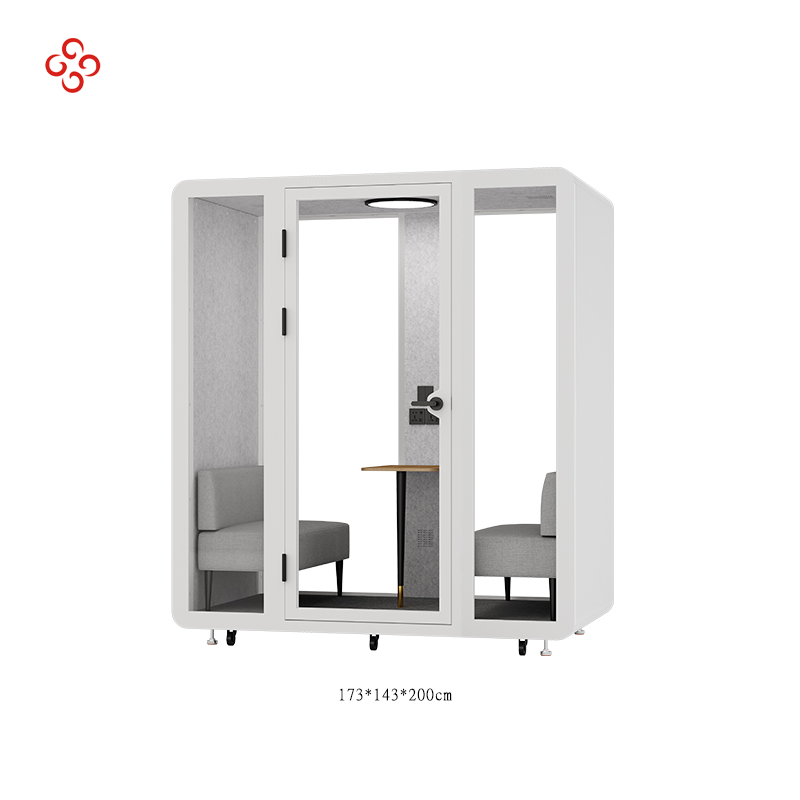 Portable Office Telephone Soundproof Cabin for Two People Customizable Soundproof Cabin