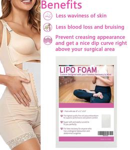 Tấm xốp Lipo 4 chiếc, hỗ trợ eo sau phẫu thuật hút mỡ, tấm xốp phục hồi sau phẫu thuật nâng mông, kích thước 8x11 inch - Product Image 6