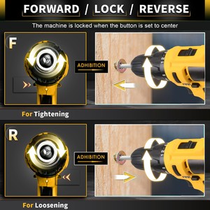 20V akülü matkap seti elektrikli tornavida Mini DIY araçları değişken hız fırçalı Motor güç kaynağı pil yerel abd depo - Product Image 4
