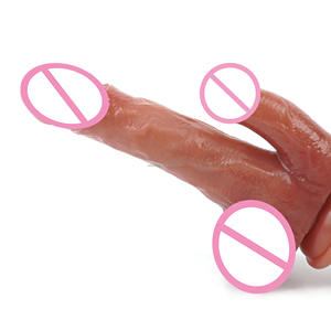 Vibratore Dildo grande realistico da 12 pollici per le donne quantità di ordine minimo che spinge il Silicone liquido preservativo di riscaldamento - Product Image 1