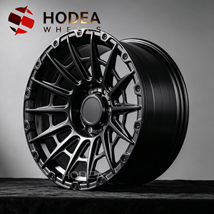 Cerchi Fuoristrada Forgiati HODEA Monoblocco, Stile Beadlock Nero Opaco 17/18/20" Cerchi Concavi Profondi per Jeep/Toyota/Ford <span class=keywords><strong>4x4</strong></span> - Product Image 3