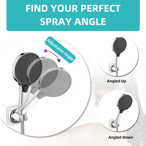 Big Spray <strong>Hand</strong> <strong>Shower</strong> <strong>Head</strong> <strong>3</strong> <strong>Jets</strong> High Pressure Rain <strong>Shower</strong> <strong>Hand</strong> Easy Installed <strong>Shower</strong> <strong>Head</strong> with Handheld - Product Image 5
