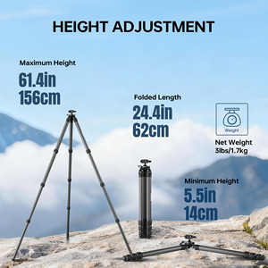 Trépied de tir Manbily QM-324PA en fibre de carbone avec pieds de 32 mm et <span class=keywords><strong>rotule</strong></span> de 38 mm pour adaptateurs Picatinny vers Arca Swiss - Product Image 5