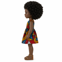 Poupée noire à la mode avec cheveux afro, design africain, mignonne, douce, éducative, poupée bébé de 18 pouces pour enfants