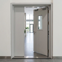 Porte coupe-feu en acier de 1 heure, design moderne, sortie de secours, résistante au feu, pour escalier