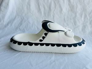 Tongs blanches en EVA 37 230MM 38 240MM 39 250MM 40 260MM avec semelle amortie 40MM, pantoufles d'intérieur à bout ouvert - Product Image 6