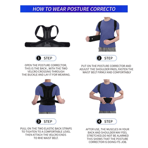 Back Brace <strong>Posture</strong> <strong>Corrector</strong> Adjustable for Women <strong>Men</strong> Shoulder Support Belt <strong>Corrector</strong> De Postura Factory Customized - Product Image 4
