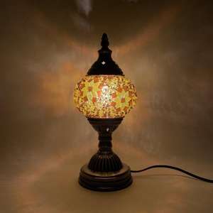 Marrakesch handgemachte türkische Mosaik lampe Romantische Dekoration Glas tisch lampe Hot Sale Nachttisch lampe für Kinder Bastel geschenk - Product Image 3