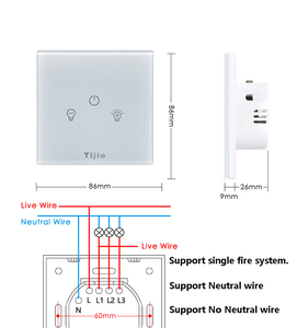 Chuyển Đổi Tường 1/<span class=keywords><strong>2</strong></span>/3/4 Gang Từ Xa Không Dây Glass Màn Hình Cảm Ứng Tuya Zigbee Wifi Cuộc Sống Thông Minh Ánh Sáng Nhà Chuyển Đổi Với Ứng Dụng Điều Khiển Bằng Giọng Nói - Product Image 2
