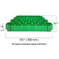 Sortie d'usine Grille d'herbe de gravier en nid d'abeille en plastique pour allée, terrain de paddock, parking