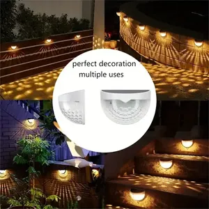 Lumière extérieure imperméable et chaude pour clôture de jardin, escalier, lampe solaire LED en ABS pour clôture de jardin - Product Image 5