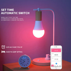 <span class=keywords><strong>Ampoule</strong></span> LED intelligente au <span class=keywords><strong>meilleur</strong></span> prix, haute qualité, Wifi, application Alexa, télécommande sans fil Tuya, RGB, E26/E27, interrupteur à capteur, alimentation AC - Product Image 2
