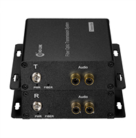 Transmetteur et récepteur à fibre audio RCA 2-CH Extension audio L/R Extension audio RCA