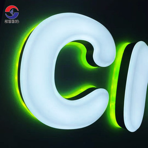 Sáng dấu hiệu chất lượng cao tùy chỉnh Led signage Acrylic Mini dấu hiệu <span class=keywords><strong>frontlit</strong></span> và <span class=keywords><strong>Backlit</strong></span> ánh sáng 3D chữ - Product Image 6