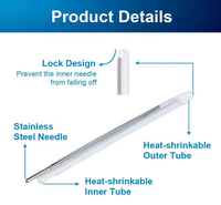 Tube thermorétractable personnalisé pour fibre optique, manchon thermorétractable 60mm 45mm pour épisseur par fusion, utilisé pour le câble de branchement FTTH